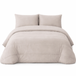 Two-Tone Beige Duvet Cover - Devi