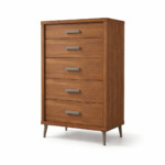 Kubik 5 Drawer Tallboy - Cherry